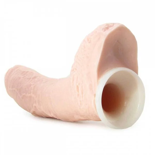 Tan Penis Extension Sleeve 10" Extreme Hollow Strap On Sheath — image 9 of 12