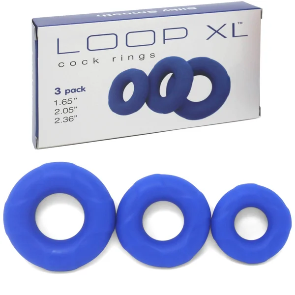 Lynk Pleasure Loop XL Silicone Cock Ring Kit and Ball Stretching Set for Men — image 20 of 20