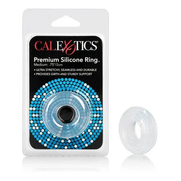 Premium Clear Silicone Cock Ring Medium Size Soft Erection Enhancer — image 5 of 8