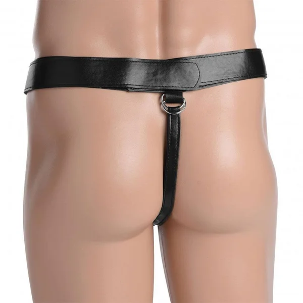 Infiltrator II Large 10'' Hollow Strap On Penis Extension W/ Harness Black — image 10 of 12