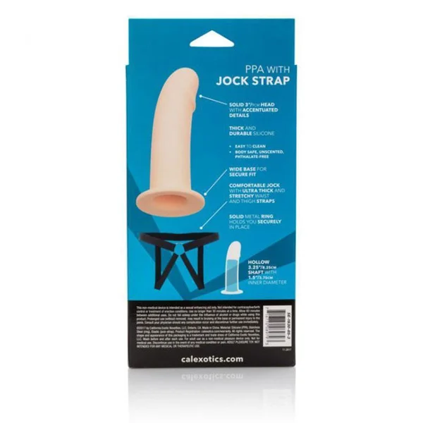 PPA 7'' Hollow Penis Extension Strap On Sleeve with Jock Strap Harness for Men — image 15 of 18
