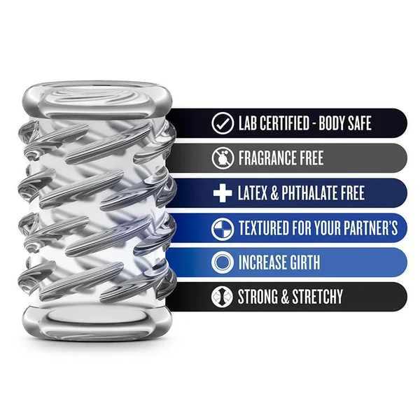 Penis Enhancing Cock Sleeve Stay Hard Kit for Men | Clear — image 10 of 14