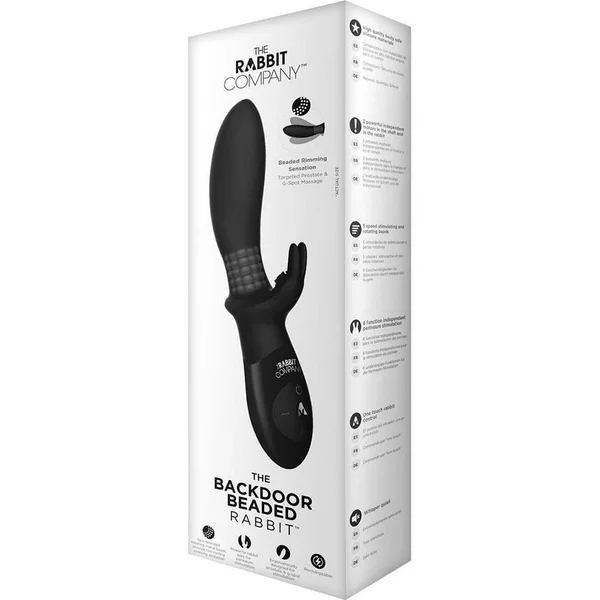 The Beaded Back Door Rabbit Prostate Massager & Anal Vibrator Black — image 12 of 12