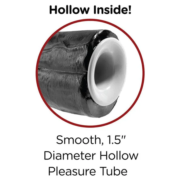 11'' Double Penetration Two Cocks Black Penis Extension Strap On Sleeve — image 10 of 14
