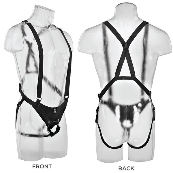 11'' Double Penetration Two Cocks Black Penis Extension Strap On Sleeve — image 11 of 14