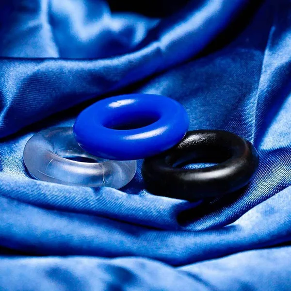 Multi Color Stretchy Stamina Boosting Cock Rings 3 Pack by Lynk Pleasure — image 13 of 19