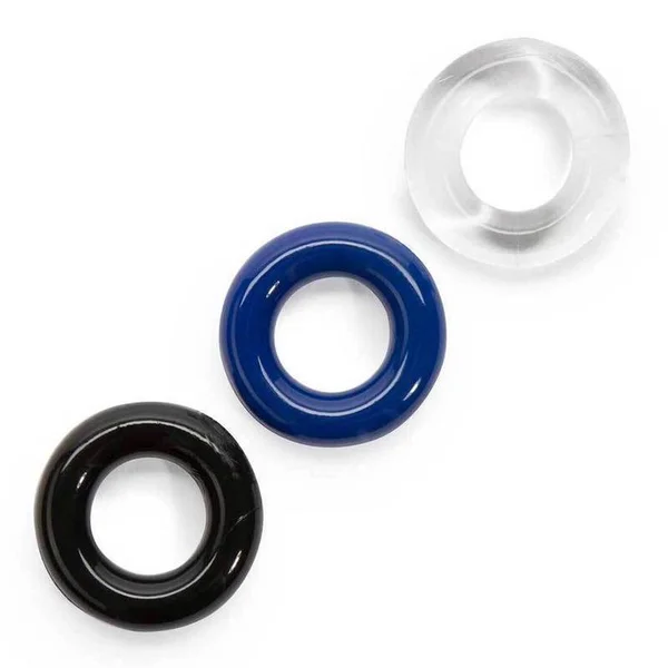 Multi Color Stretchy Stamina Boosting Cock Rings 3 Pack by Lynk Pleasure — image 15 of 19