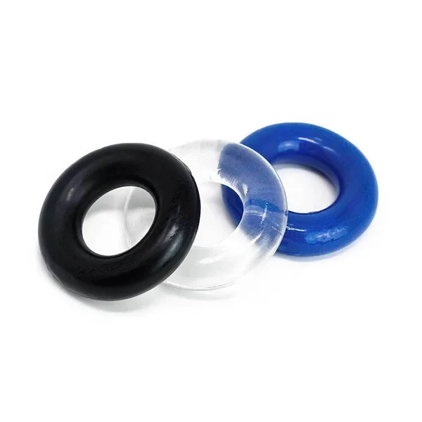 Multi Color Stretchy Stamina Boosting Cock Rings 3 Pack by Lynk Pleasure — image 14 of 19