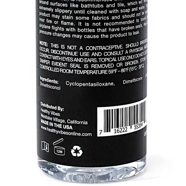 Silicone Based Sex Lube Black Label Lubricant by Healthy Vibes — image 13 of 17