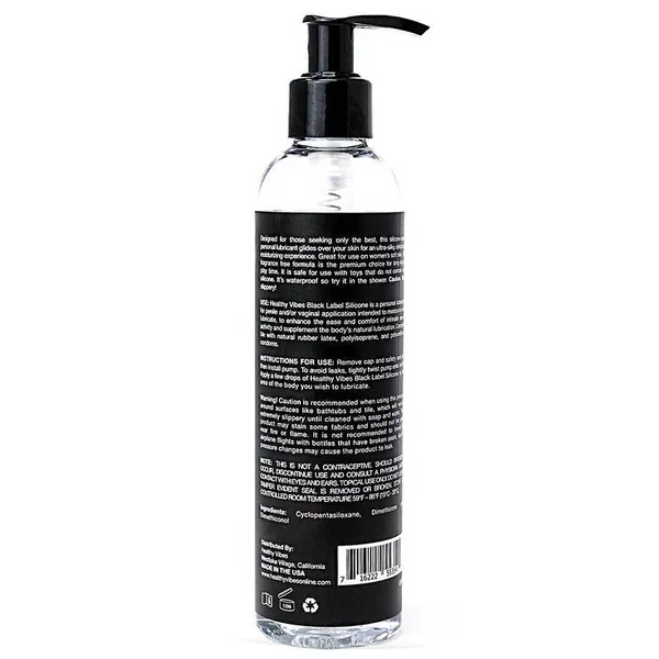 Silicone Based Sex Lube Black Label Lubricant by Healthy Vibes — image 12 of 17
