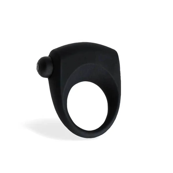 Single Speed Vibrating Cock Ring 1 N' Done Black Silicone — image 14 of 18