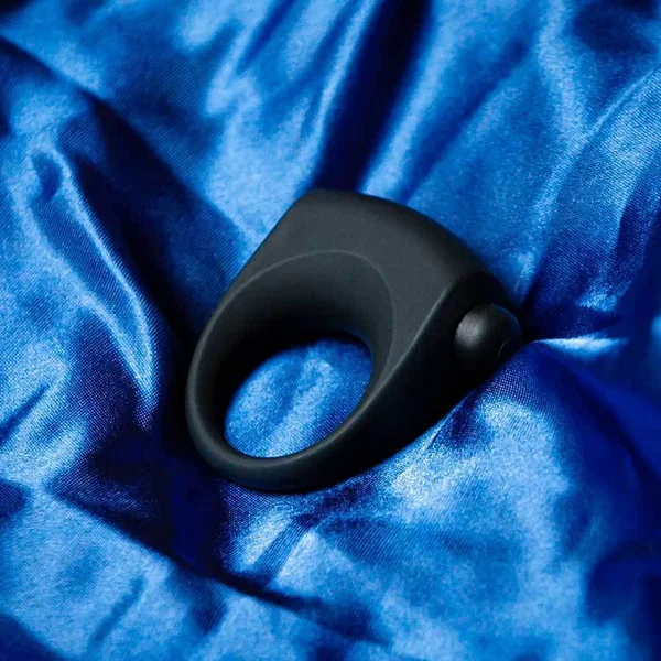 Single Speed Vibrating Cock Ring 1 N' Done Black Silicone — image 18 of 18