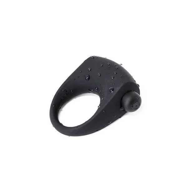 Single Speed Vibrating Cock Ring 1 N' Done Black Silicone — image 16 of 18