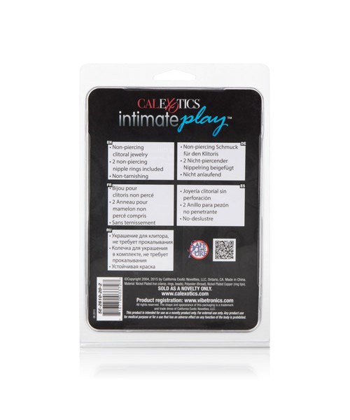 Intimate play nipple and clit jewelry