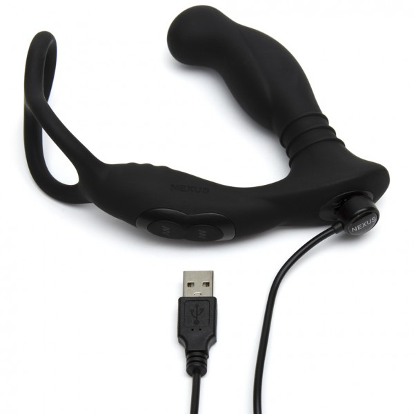 Nexus Simul8 Prostate Massager with Double Cock Ring