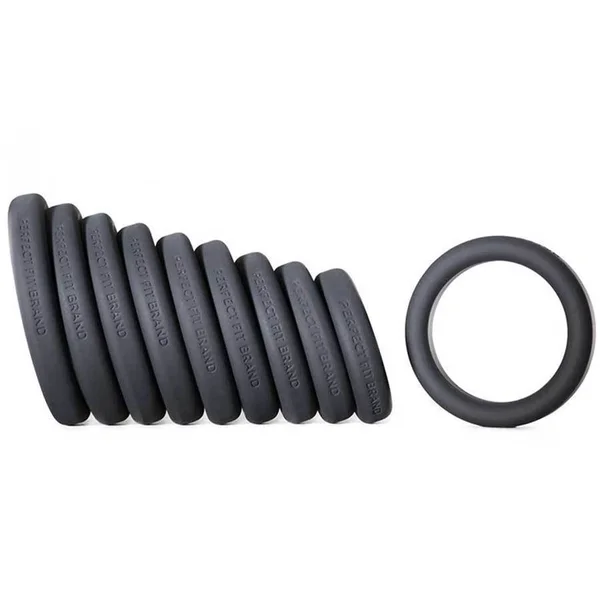 Perfect Fit 9 Silicone Cock Ring Play Zone Erection Kit for Men — image 11 of 13