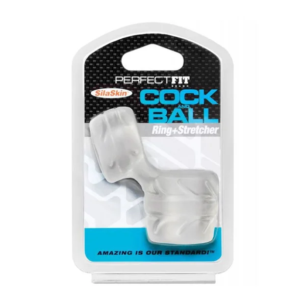 Cock Ring & Ball Stretcher Black Penis Enhancer by Perfect Fit Brand — image 16 of 16