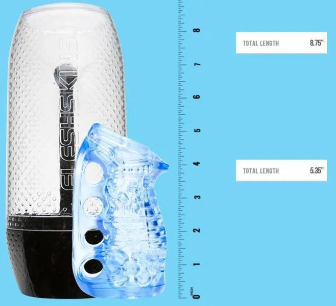 Fleshlight Fleshskins Blue Ice Soft Stroker Sleeve for Men — image 12 of 13