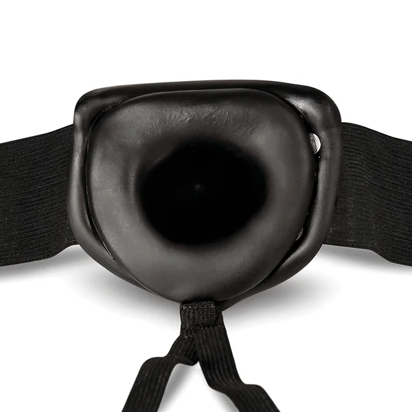 Thick 7 Inch Realistic Black Hollow Strap On Penis Sleeve by Dr. Skin — image 9 of 10