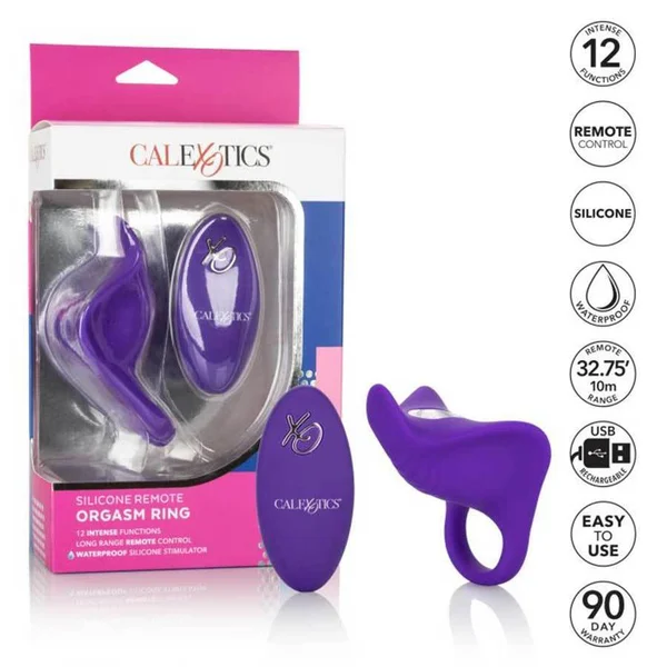Silicone Remote Controlled Vibrating Orgasm Cock Ring by Cal Exotics — image 9 of 16