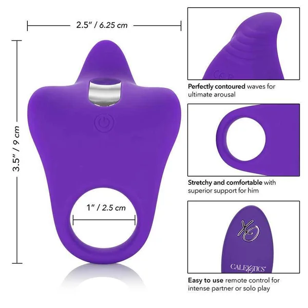 Silicone Remote Controlled Vibrating Orgasm Cock Ring by Cal Exotics — image 11 of 16