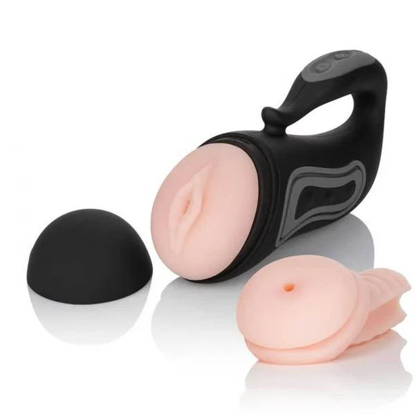 Vibrating 30 Function Realistic Male Masturbator and Waterproof Stroker by Cal Exotics — image 13 of 14