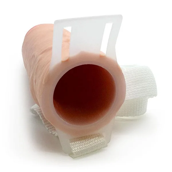 The Perfect Hollow Strap On Penis Extension 8'' Realistic Tan Cock Sheath — image 10 of 12