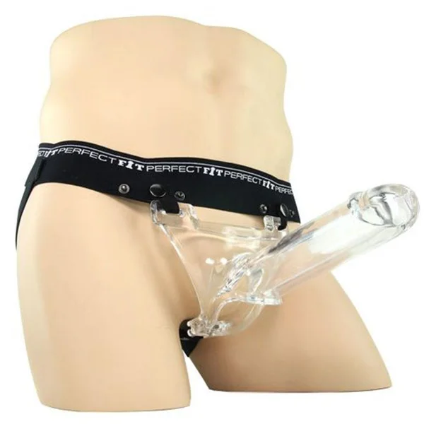 Zoro Knight 6'' Clear Hollow Strap On Extension for Men by Perfect Fit — image 8 of 14