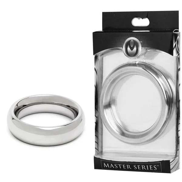 2'' Stainless Steel Thick Metal Donut Cock Ring by Master Series (5 cm) — image 7 of 12