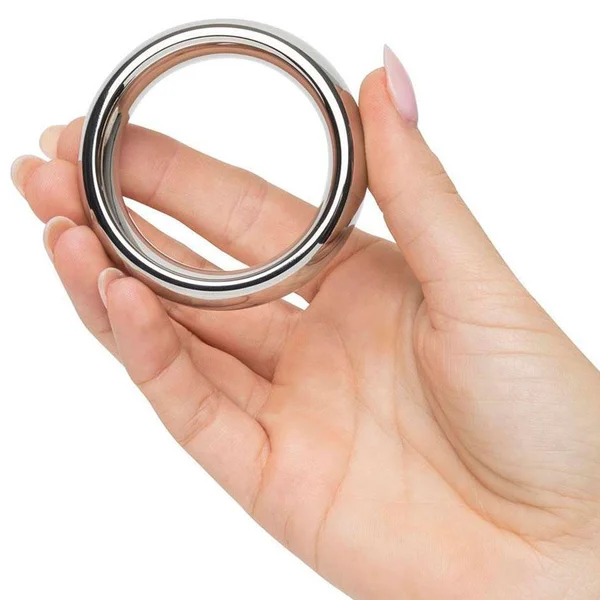 2'' Stainless Steel Thick Metal Donut Cock Ring by Master Series (5 cm) — image 9 of 12