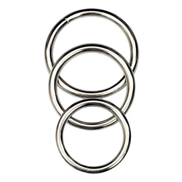 Silver Metal Cock Ring Set 3 Pack by Cal Exotics — image 6 of 8