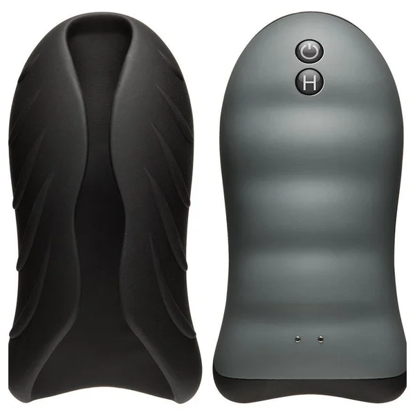 Vibrating & Warming Handheld Silicone Male Masturbator by Optimale — image 10 of 18