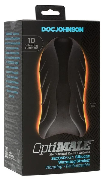 Vibrating & Warming Handheld Silicone Male Masturbator by Optimale — image 18 of 18