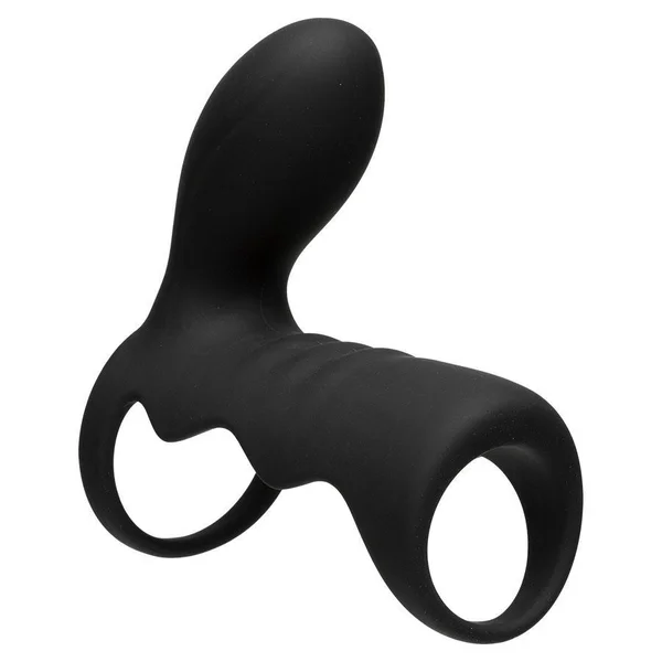 Men's Black Wireless 10 Speed Silicone Vibrating Cock Cage by Optimale — image 10 of 14