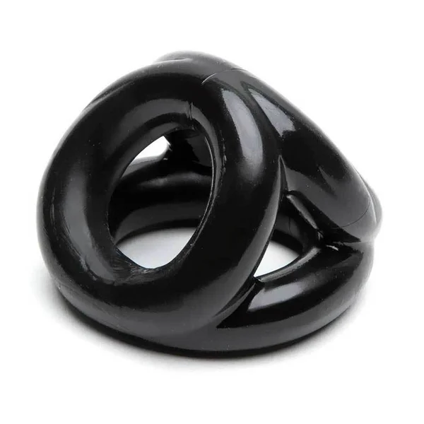 Oxballs Tri-Sport 3 Ring Cock Sling and Ball Stretcher Black — image 7 of 10