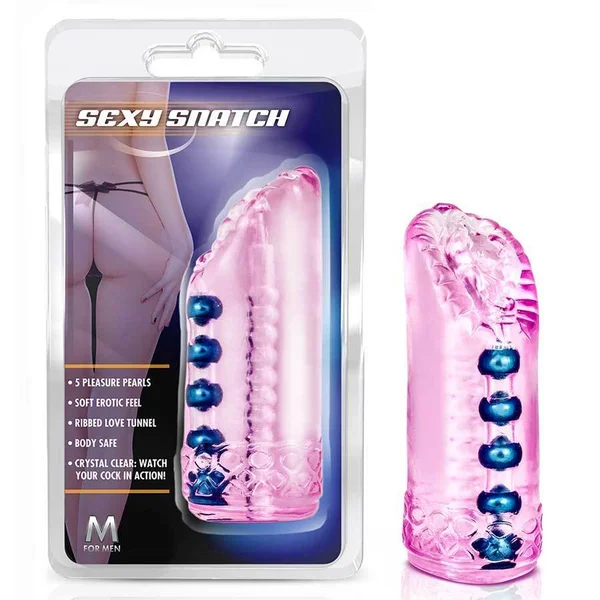 Sexy Snatch Pink Pocket Pussy Masturbator with Pleasure Beads — image 5 of 8