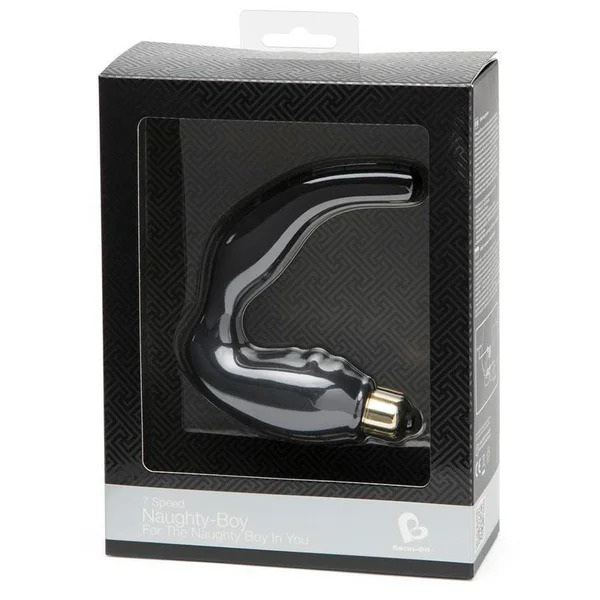 Rocks Off Naughty Boy Vibrating Black Prostate Massager & Perineum Stimulator — image 9 of 10
