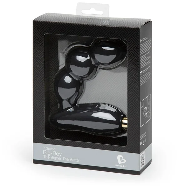 Rocks Off Big Boy Vibrating Black Prostate Massager & Perineum Stimulator — image 9 of 10