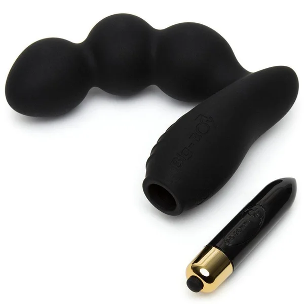 Rocks Off Big Boy Vibrating Black Prostate Massager & Perineum Stimulator — image 7 of 10