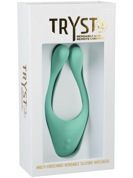 Doc Johnson Tryst 2 Bendable 5.75" Couples Vibrator With Remote
