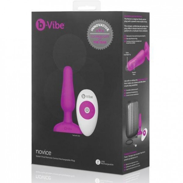 B-Vibe Remote Novice Butt Plug
