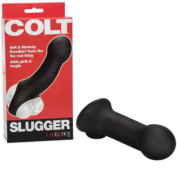 Colt Slugger Penis Extension Sleeve PureSkin Thin Black 6" Cock Sheath — image 7 of 12