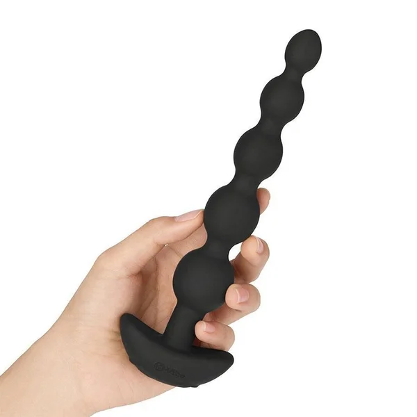 b-vibe Cinco Anal Beads | Vibrating Silicone Anal Beads for Men — image 10 of 12