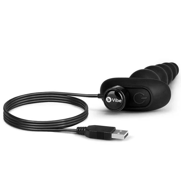b-vibe Cinco Anal Beads | Vibrating Silicone Anal Beads for Men — image 11 of 12