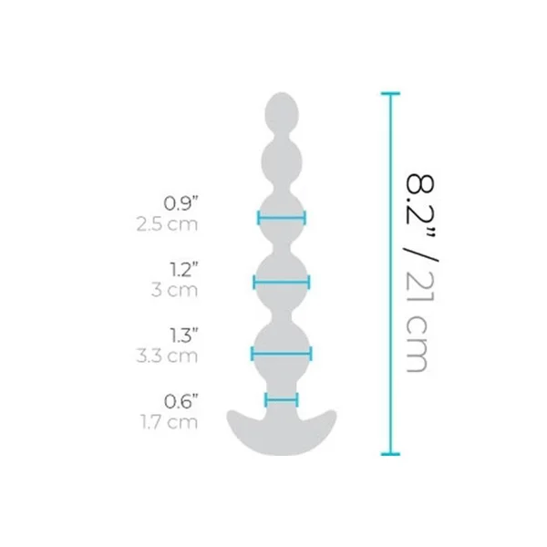 b-vibe Cinco Anal Beads | Vibrating Silicone Anal Beads for Men — image 12 of 12