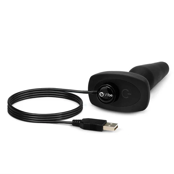 b-vibe Trio Plug Black | 5 Inch Silicone Vibrating Butt Plug for Men — image 11 of 12