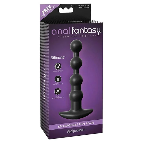 Rechargeable Silicone Vibrating Anal Beads by Anal Fantasy — image 9 of 9