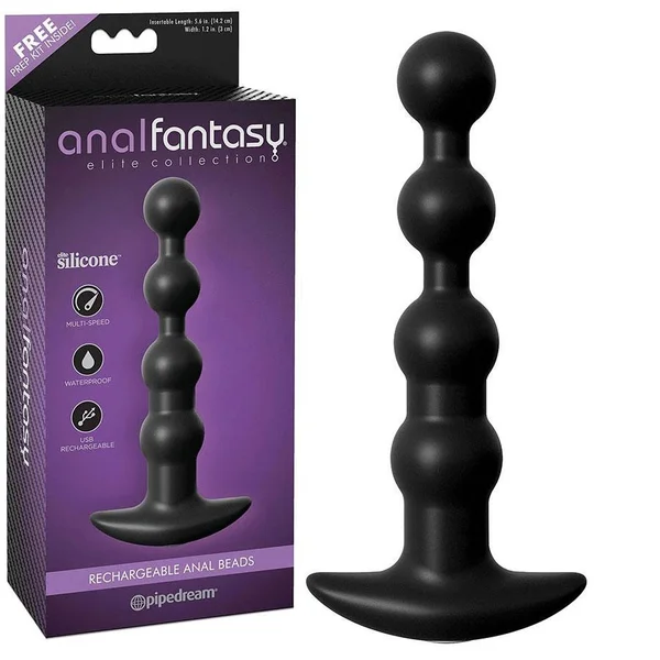 Rechargeable Silicone Vibrating Anal Beads by Anal Fantasy — image 6 of 9