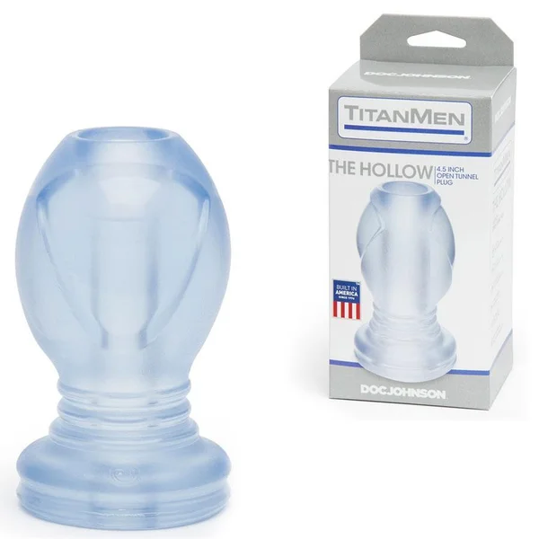 The Hollow Tunnel Anal Plug 4.5 Inch Clear Hollow Butt Plug by TitanMen — image 8 of 14