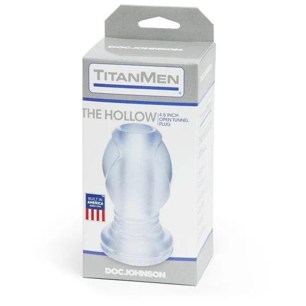 The Hollow Tunnel Anal Plug 4.5 Inch Clear Hollow Butt Plug by TitanMen — image 14 of 14